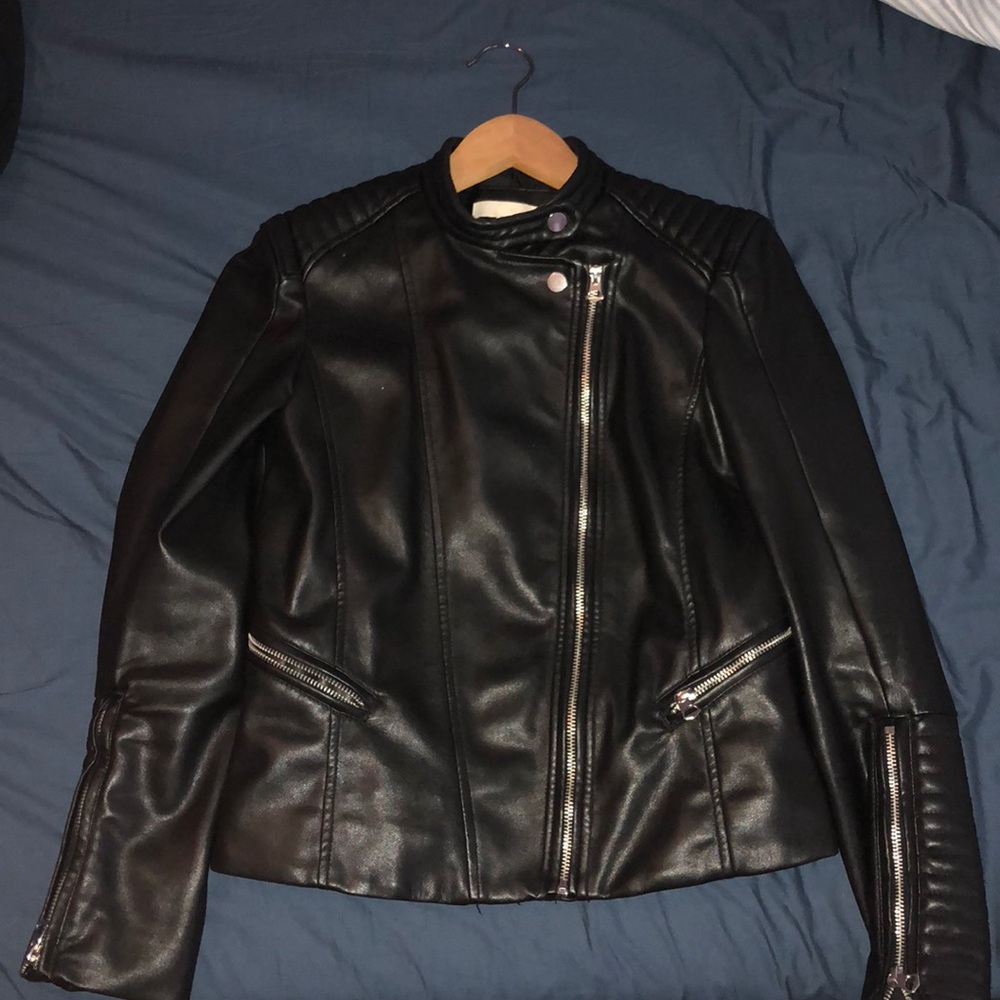 Faux leather jacket